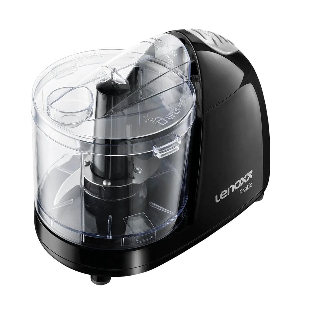 Processador de Alimentos Mini Pratic 220v Lâminas Aço Inox Trava de Segurança Lenoxx