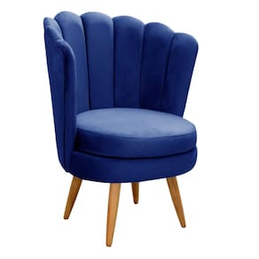 Poltrona Pétala Decorativa Cadeira Flor Girassol Moderna Pé Fixo