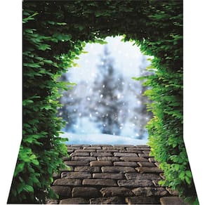 Fundo Fotográfico Em Tecido Newborn Portal Folhagem 1,50X2,20