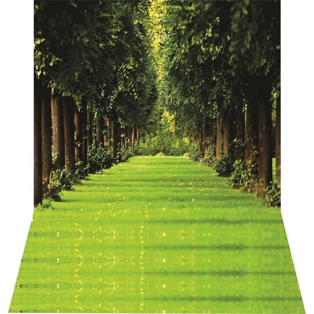 Fundo Fotográfico Em Tecido Newborn Jardin Botanico 1,50X2,50