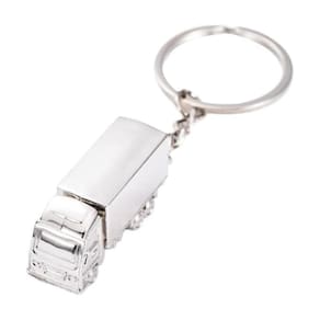 Chaveiro De Metal Brilhante Em Formato De Caminhão De Luxo