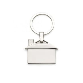 Chaveiro Metal Plaquinha Formato De Casa De Luxo