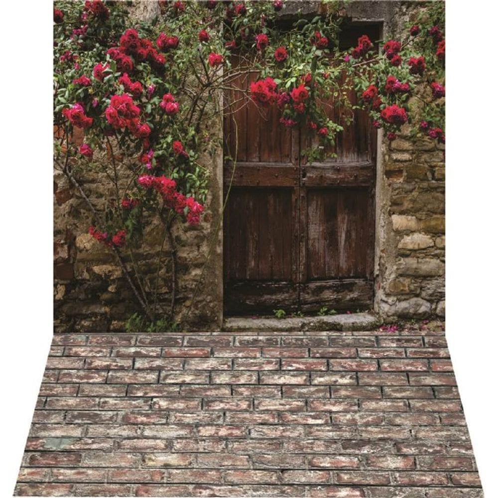 Fundo Fotográfico Em Tecido Newborn Portal Bougainville 1,50X2,50