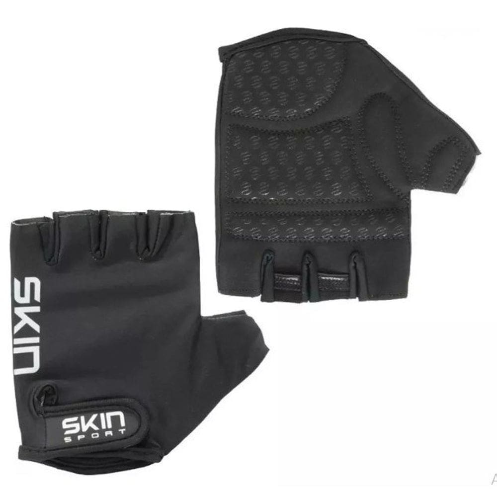 Luva Skin Curta Sport Fun Preto/Branco M