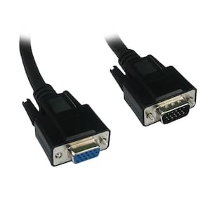Cabo Monitor Vga Nwt Hd15m X Hd15f 1.8m Preto Com Filtro