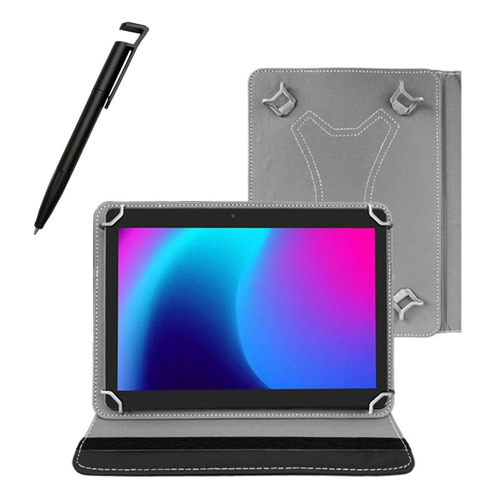 Kit Teclado + Capa Para Tab Positivo Vision Tab 10+ Caneta