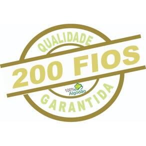 Lençol Casal Viúva 2,03Mx1,20Mx30Cm 3 Peças 180 Fios Caqu