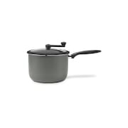 Pipoqueira Brinox Ceramic Life Pic Poc Ø22x15,5cm  5,5l Tampa com Vidro Temperado Cinza/Camurça