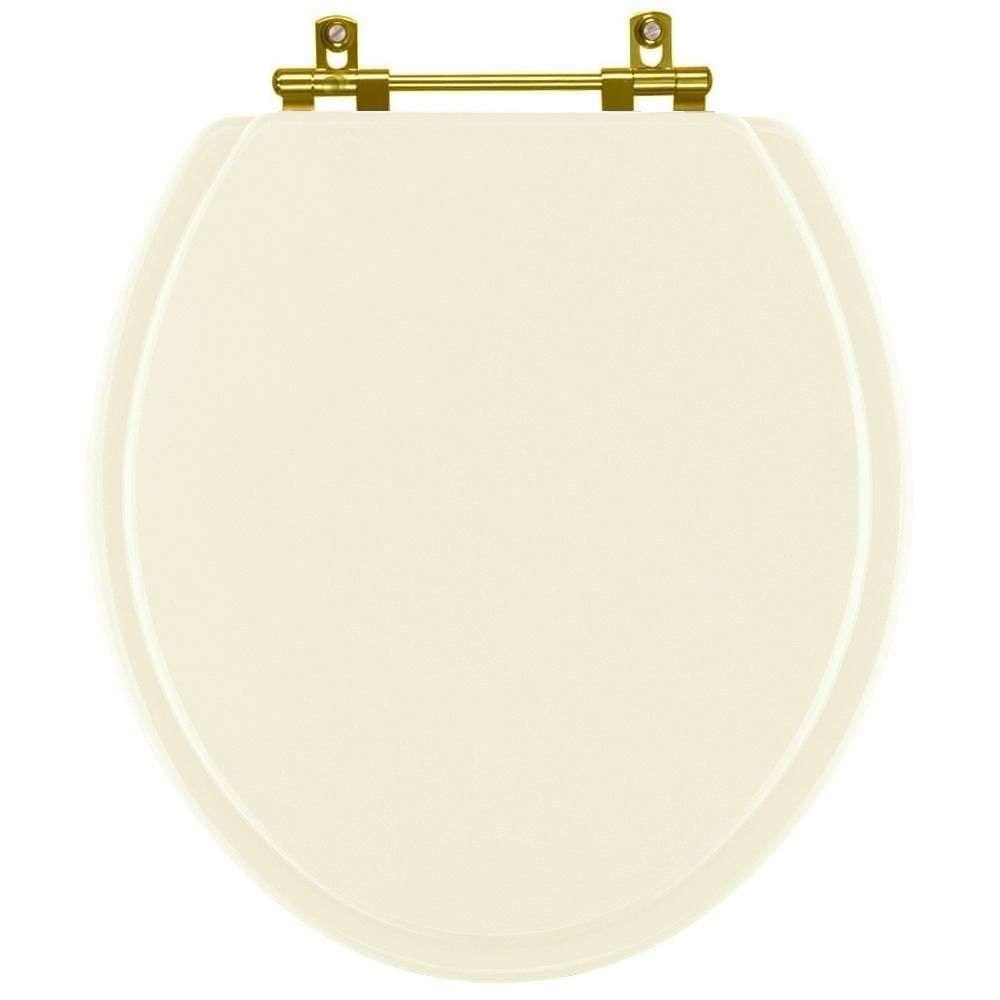 Assento Sanitário Convencional Oval Pergamon para vaso Celite com Ferragem Dourada
