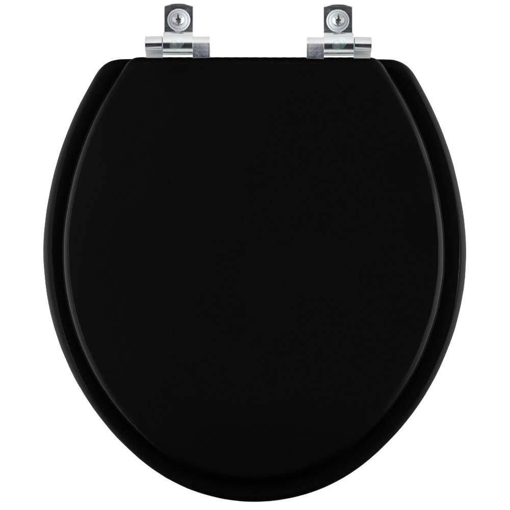 Assento Sanitário Soft Close Évora Preto para vaso Luzarte