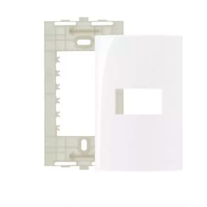 Espelho Placa 1 Posto C/ Suporte 4x2 Tampa Horiz Margirius