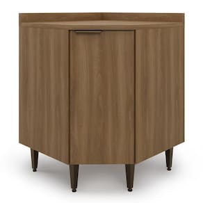 Balcão de Canto para Cozinha Paris 1 Porta Nogal Batrol