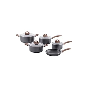Jogo de Panelas Brinox Antiaderente Ceramic Life 5 Peças Smart Plus com Indução Granito