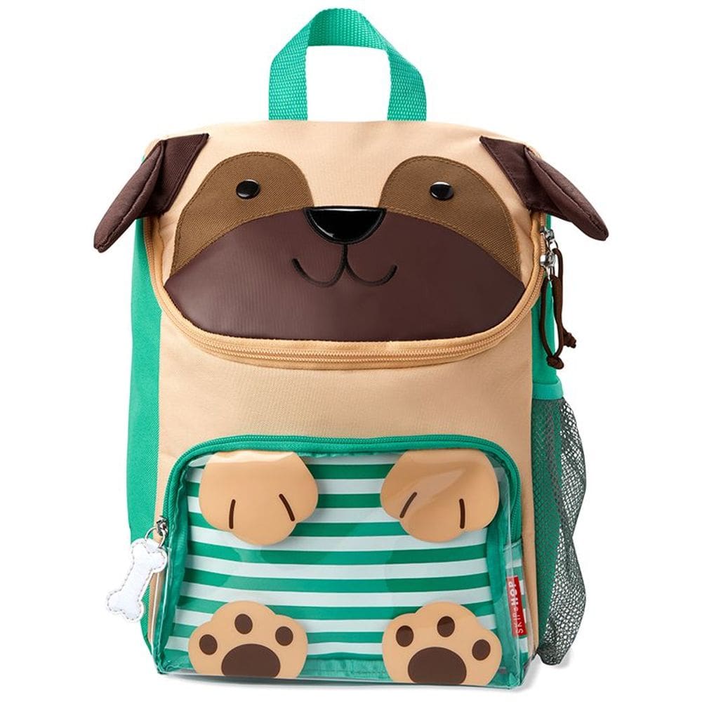 Mochila Escolar Cachorro Pug Zoo Skip Hop Indicada Para Crianças de 2 a 6 Anos