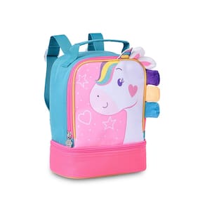 Lancheira Infantil Costas Clio Pet Escolar Unicórnio Meninas