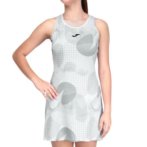Vestido Joma Lady Challenge Estampado Branco