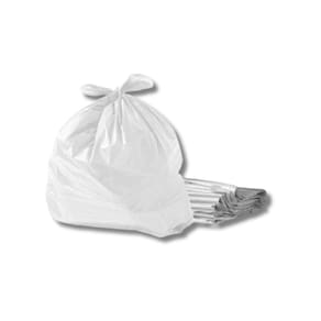 Saco Plastico P/ Lixo Branco P/ 20 Litros C/ 100 Un.