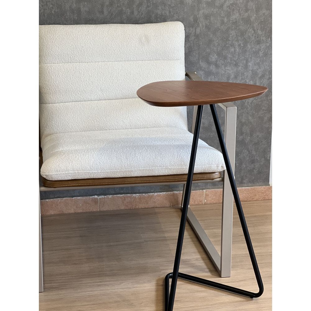 Mesa Lateral Folha para Apoio de Sofá