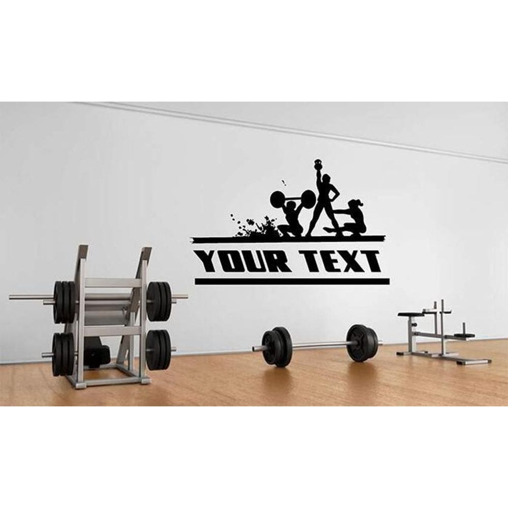 Adesivo De Parede Musculação Mod05