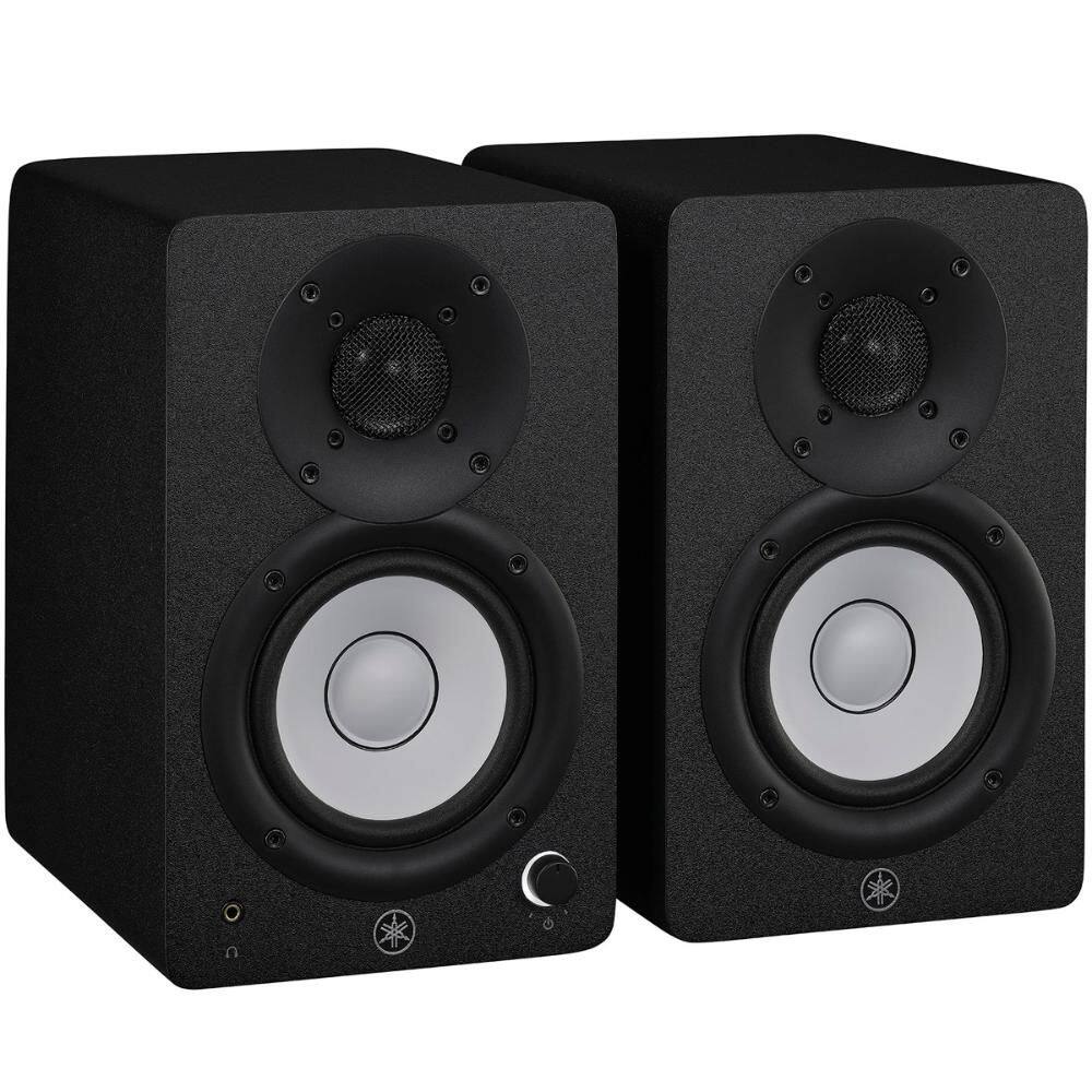 Par de Monitores de Estúdio Near Field Yamaha HS4 Bass-Reflex de 2 Vias Amplificador Classe D Preto
