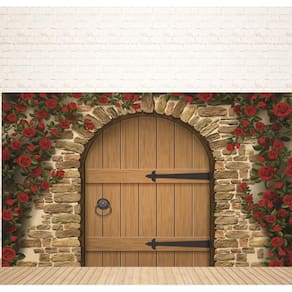 Fundo Fotográfico Em Tecido Portal Floral 2,60X1,50
