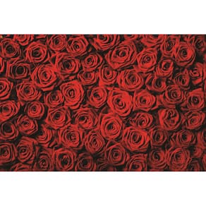 Fundo Fotográfico Em Tecido Rosas Vermelhas 2,80X1,50.