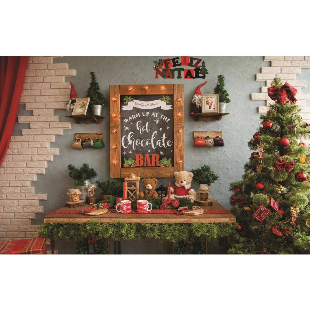 Fundo Fotográfico Em Tecido Natal 2,60X1,50