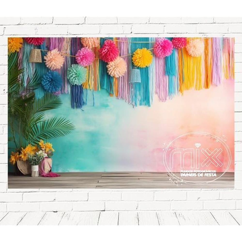 Fundo Fotográfico Em Tecido Cenario Carnaval - 220X150