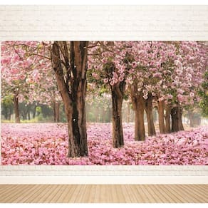 Fundo Fotográfico Em Tecido Cerejeiras 2,20X1,50