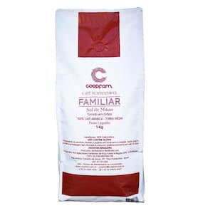 Café Familiar Sustentável Torrado Em Grãos Coopfam 1Kg