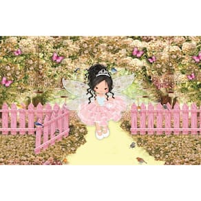 Fundo Fotográfico Em Tecido Fada Bailarina 2,60 X 1,50