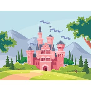 Fundo Fotográfico Em Tecido Castelo 2,80X1,50