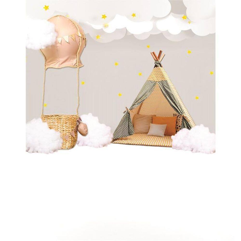 Fundo Fotográfico Newborn Em Tecido Cabana 1,50X2,20
