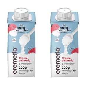 Kit 2X: Creme Culinário Vegetal Cremeria A Tal Da Castanha
