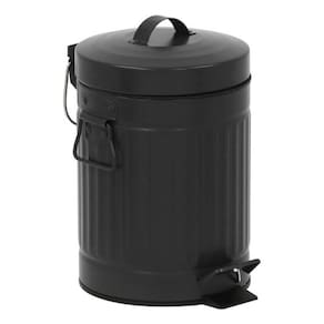 Lixeira Para Banheiro Com Pedal 3L Preta - Sensea