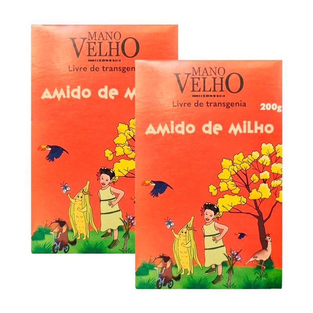 Kit 2X: Amido De Milho Não Transgênico Mano Velho 200G