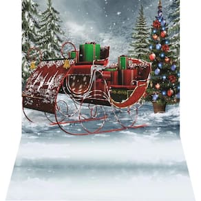 Fundo Fotográfico Newborn Em Tecido Natal 1,50X2,20