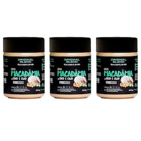 Kit 3X: Pasta De Macadâmia, Coco E Castanha Blend 200G