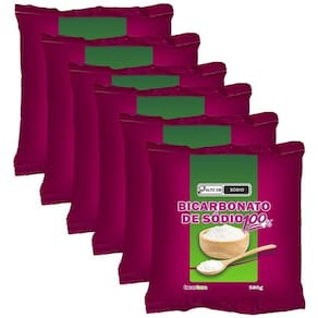 Kit 6X: Bicarbonato De Sódio Bicarbon 500G