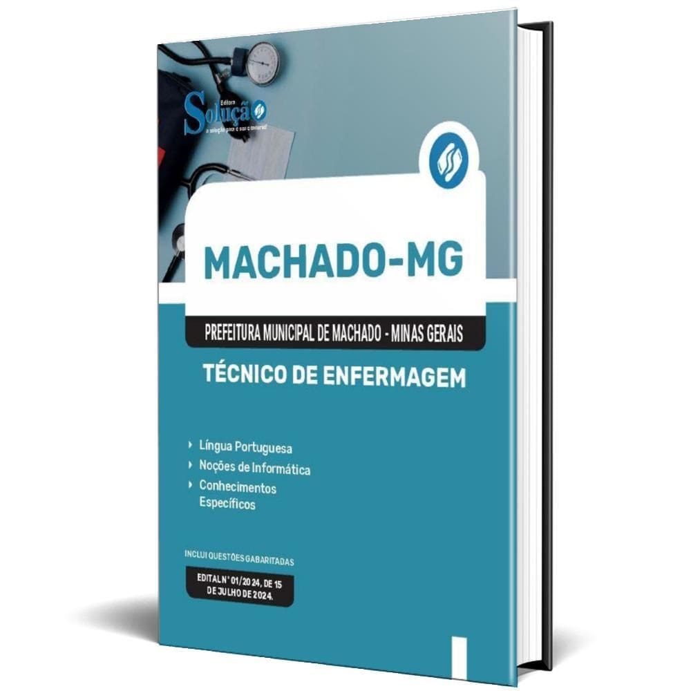 Apostila Prefeitura De Machado Mg 2024 - Técnico Enfermagem