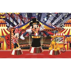 Fundo Fotográfico Em Tecido Circo Mickey 2,60X1,50