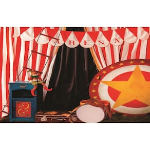 Fundo Fotográfico Em Tecido Circo 2,60 X 1,50