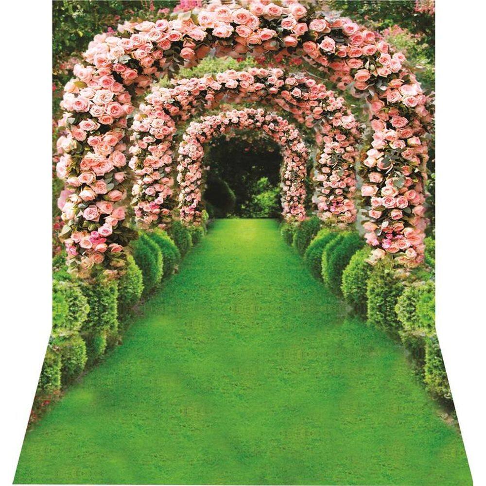 Fundo Fotográfico Newborn Em Tecido Passagem Floral 1,50X2,50
