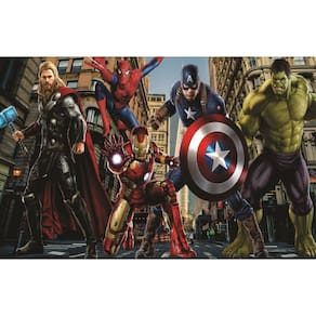 Fundo Fotográfico Em Tecido Os Vingadores 2,80X1,50