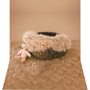 Fundo Fotográfico Newborn Em Tecido Ursinho Rosa 1,50X2,20