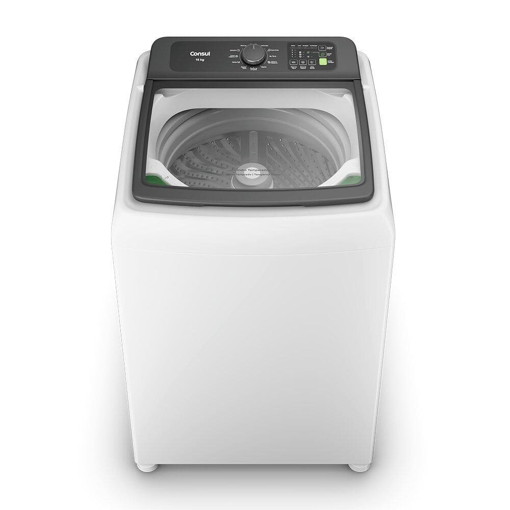 Máquina de Lavar Consul 15 Kg Branca com Modo Eco - CWN15AB - 220V