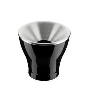 Cuspideira De Vinho Para Degustação Preto Branco Inox 2.5L