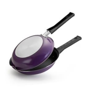 Omeleteira Antiaderente 18cm Lilás/roxa Teflon Panquequeira