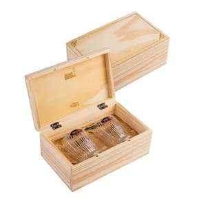 Kit Riedel Gift 2 copos Whisky Fire + Caneta Crown + Caixa