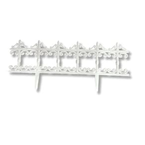 Cerquinha Plástica com Encaixe (90X38cm) Branca TOP GARDEN